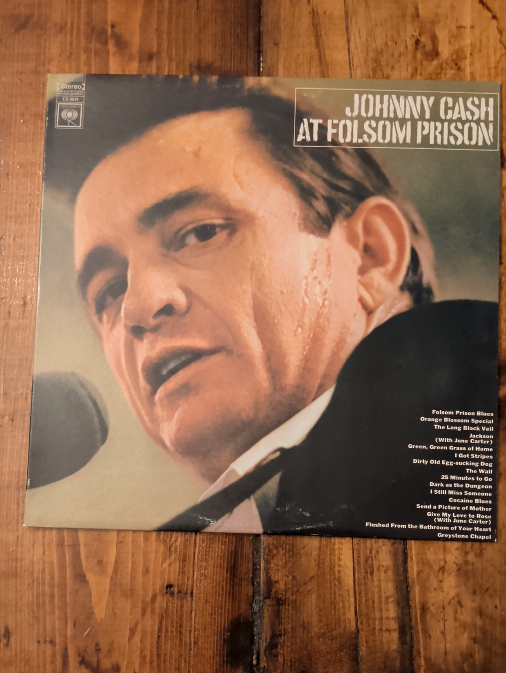 Vinyl Record - Johnny Cash "At Folsom Prison" - Rare First Press/Edition
